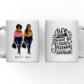 2 & 3 sister mugs - Curvy Girl Personalised Mugs For Best Friends